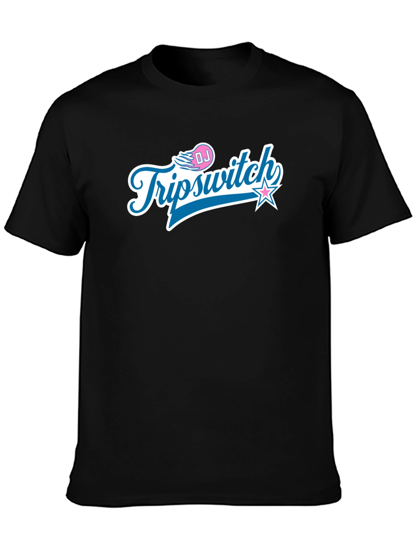 DJ Triipswitch Graphic T-Shirt - Black Crew Neck Tee