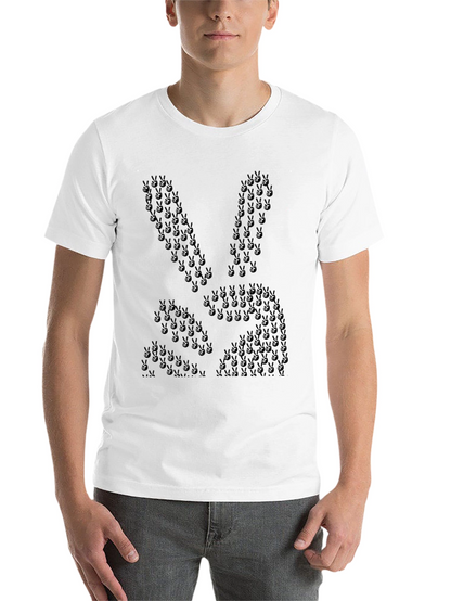 Peace Sign Bunny Graphic Tee