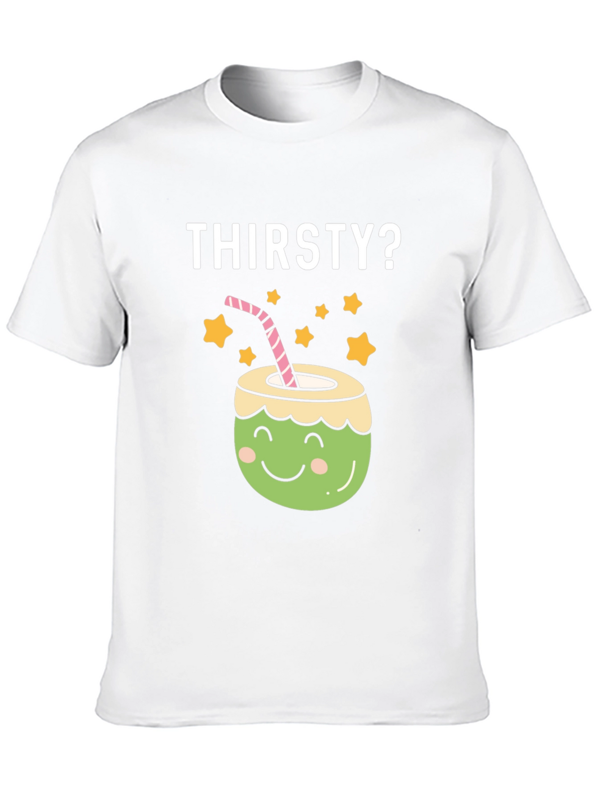 Thirsty? Coconut Graphic Tee - Fun Summer Shirt