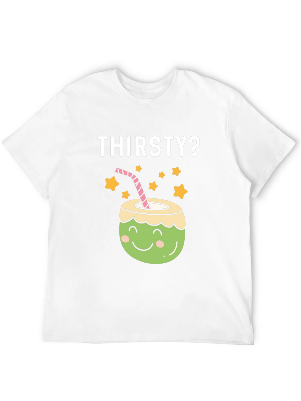 Thirsty? Coconut Graphic Tee - Fun Summer Shirt
