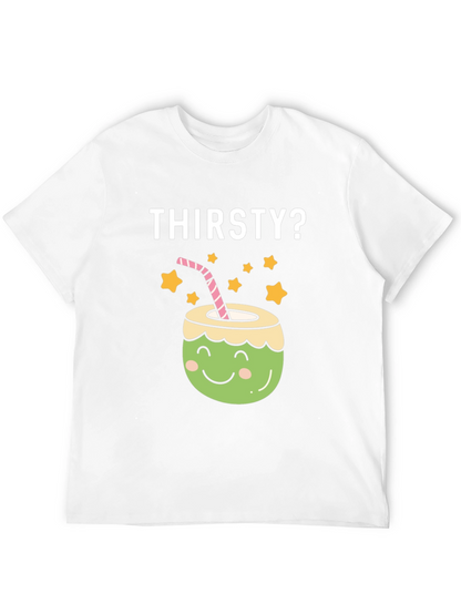 Thirsty? Coconut Graphic Tee - Fun Summer Shirt