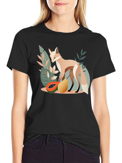Fox and Fruit Graphic Tee