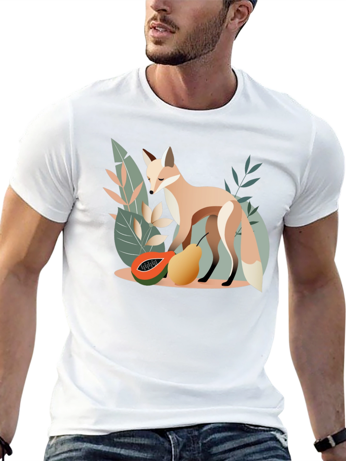 Fox and Fruit Graphic Tee