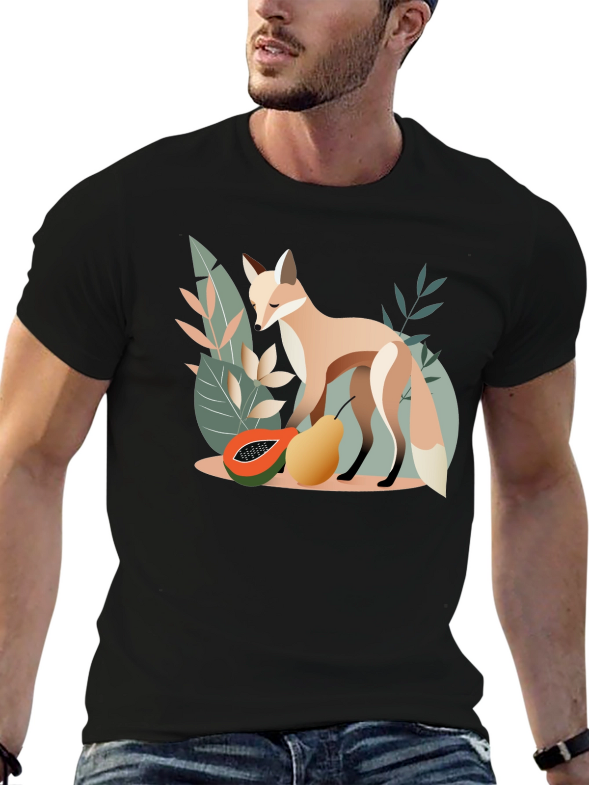 Fox and Fruit Graphic Tee
