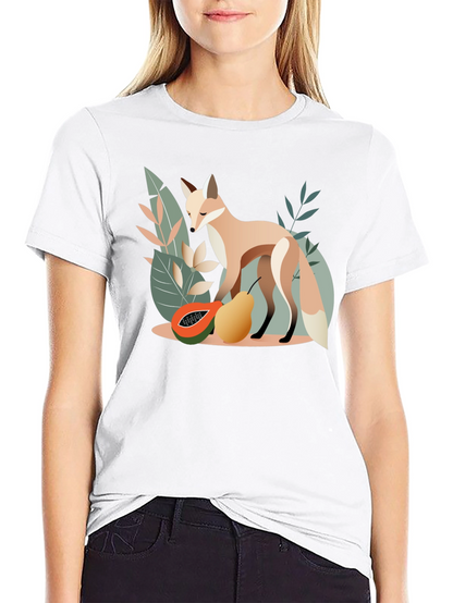 Fox and Fruit Graphic Tee