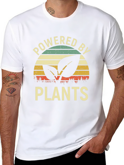 Powered by Plants Graphic Tee - Vegan Lifestyle Shirt