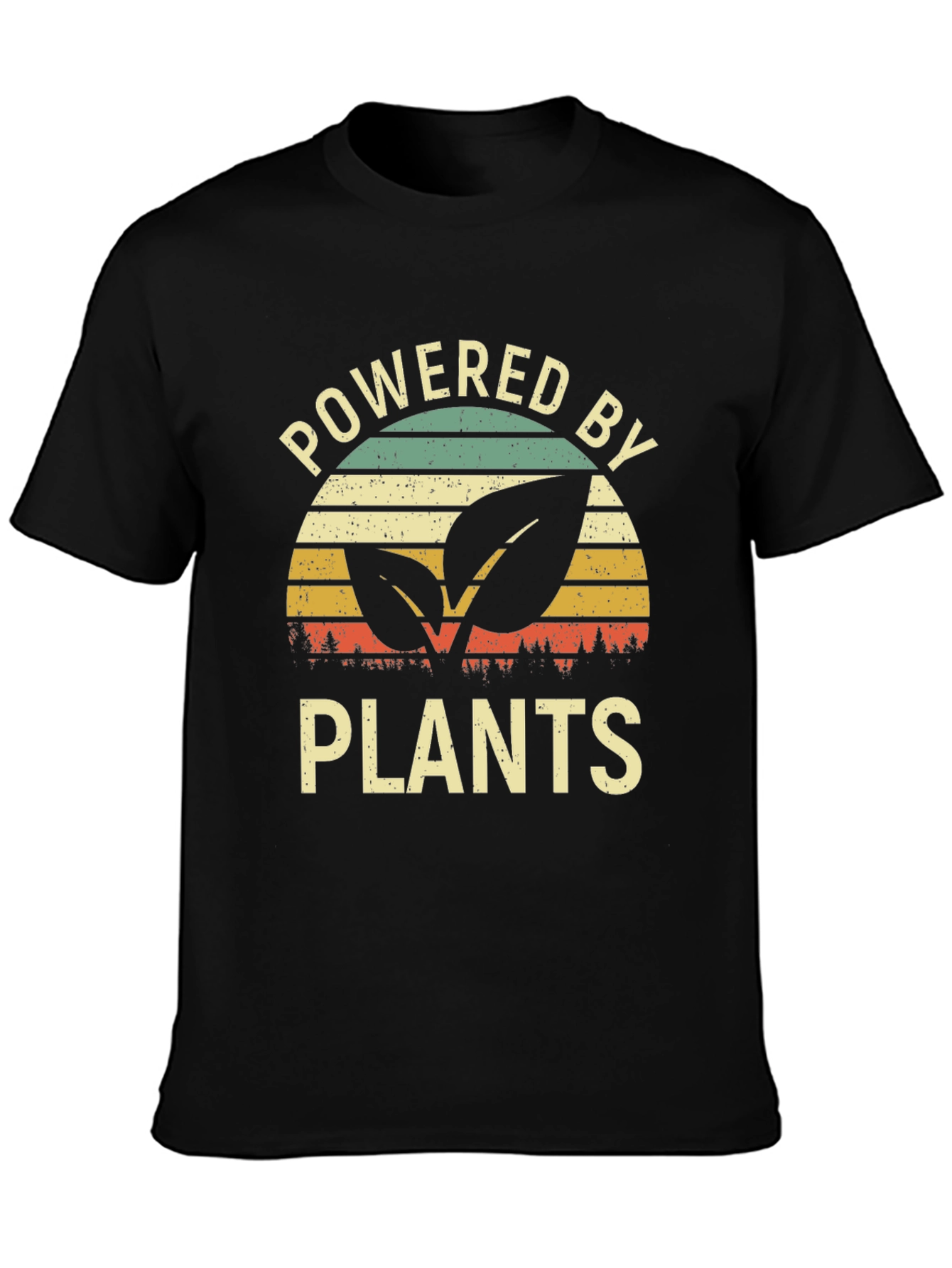 Powered by Plants Graphic Tee - Vegan Lifestyle Shirt