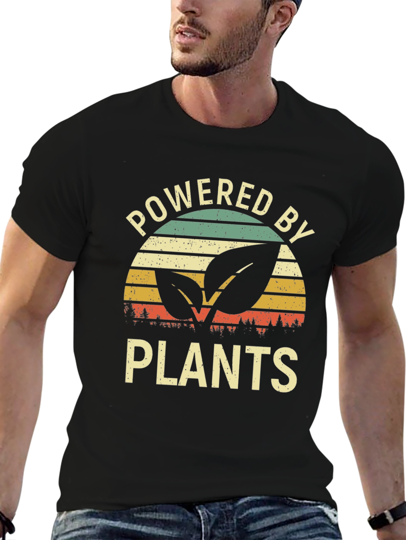 Powered by Plants Graphic Tee - Vegan Lifestyle Shirt