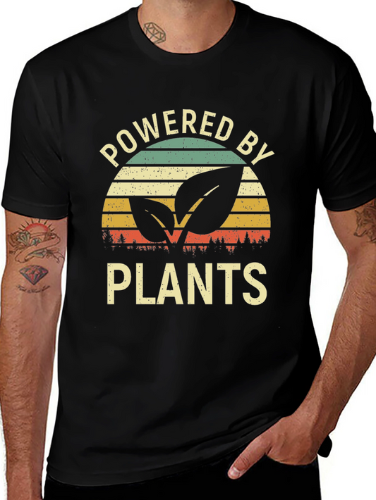 Powered by Plants Graphic Tee - Vegan Lifestyle Shirt