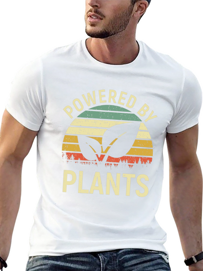 Powered by Plants Graphic Tee - Vegan Lifestyle Shirt