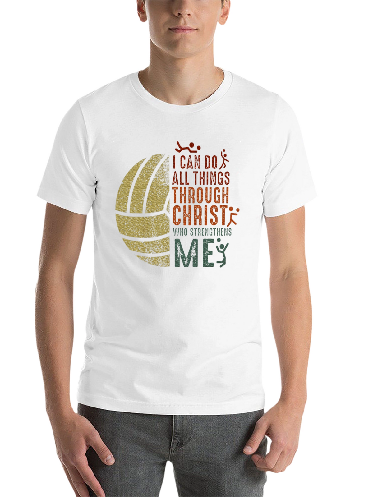 Volleyball Christian T-Shirt: I Can Do All Things
