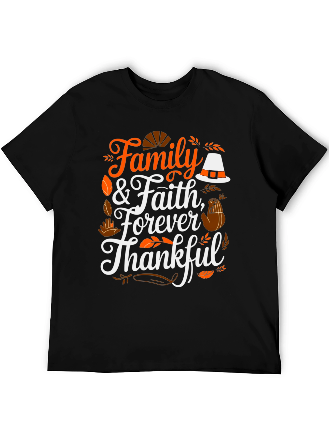 Family & Faith Thanksgiving T-Shirt - Forever Thankful