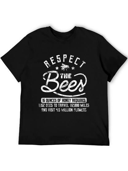 Respect the Bees Graphic T-Shirt - Honey Bee Lover