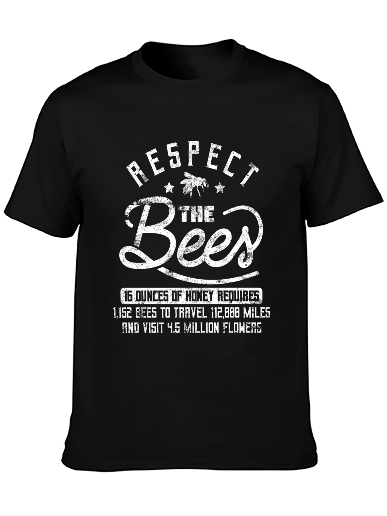 Respect the Bees Graphic T-Shirt - Honey Bee Lover