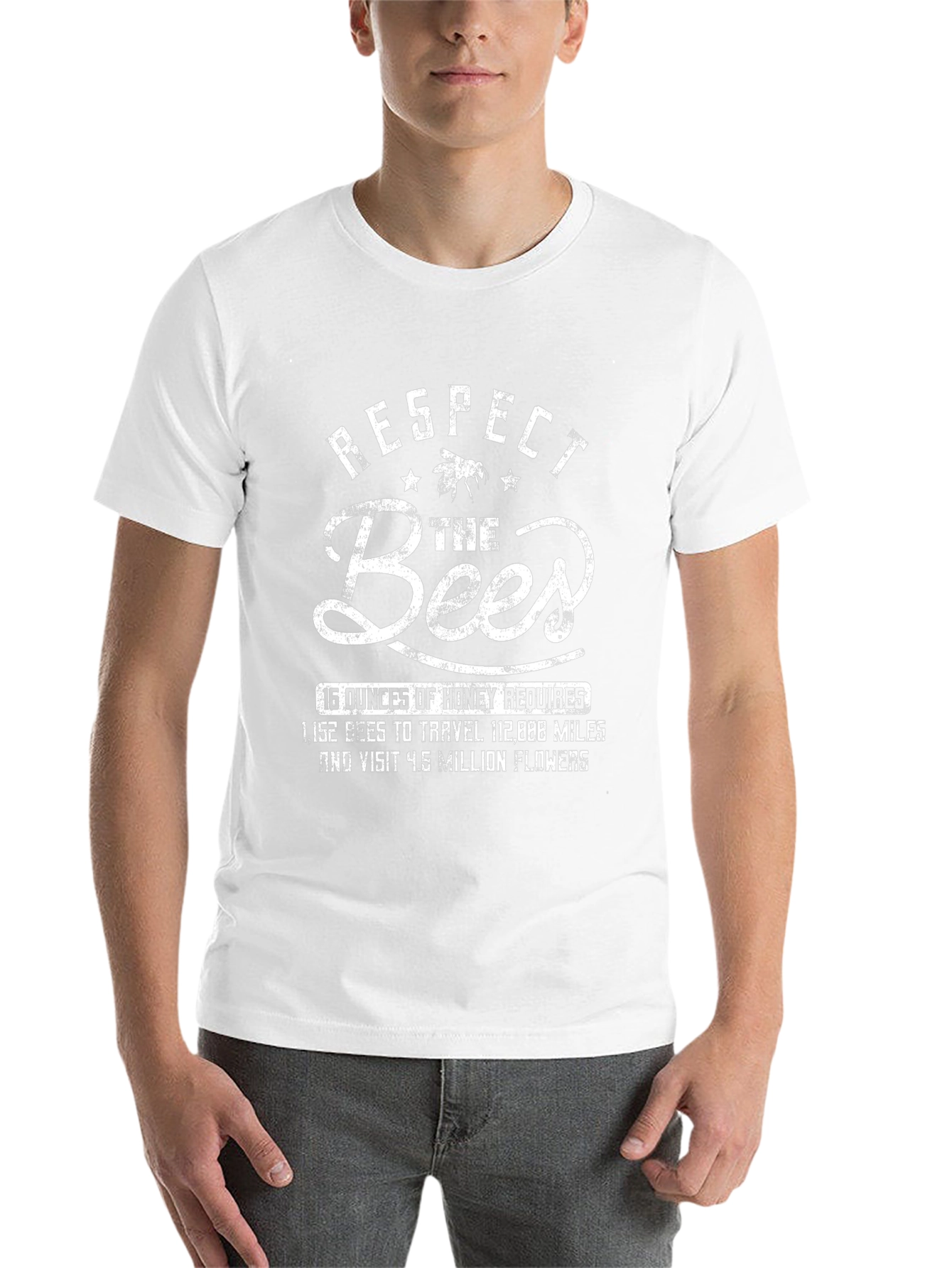 Respect the Bees Graphic T-Shirt - Honey Bee Lover