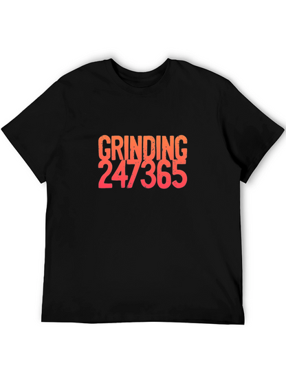 Grinding 247365 Graphic Tee - Black Cotton Blend Shirt