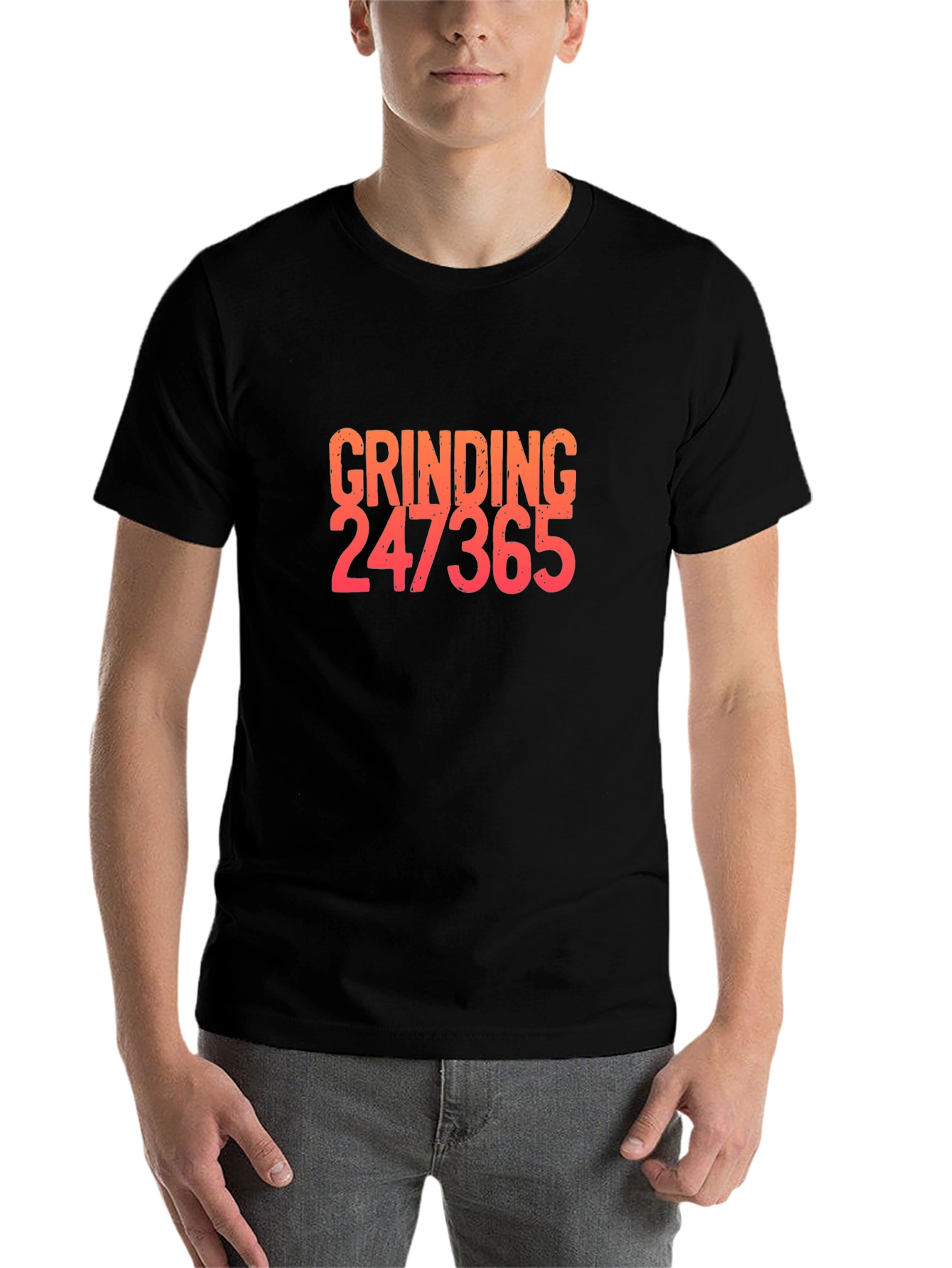 Grinding 247365 Graphic Tee - Black Cotton Blend Shirt