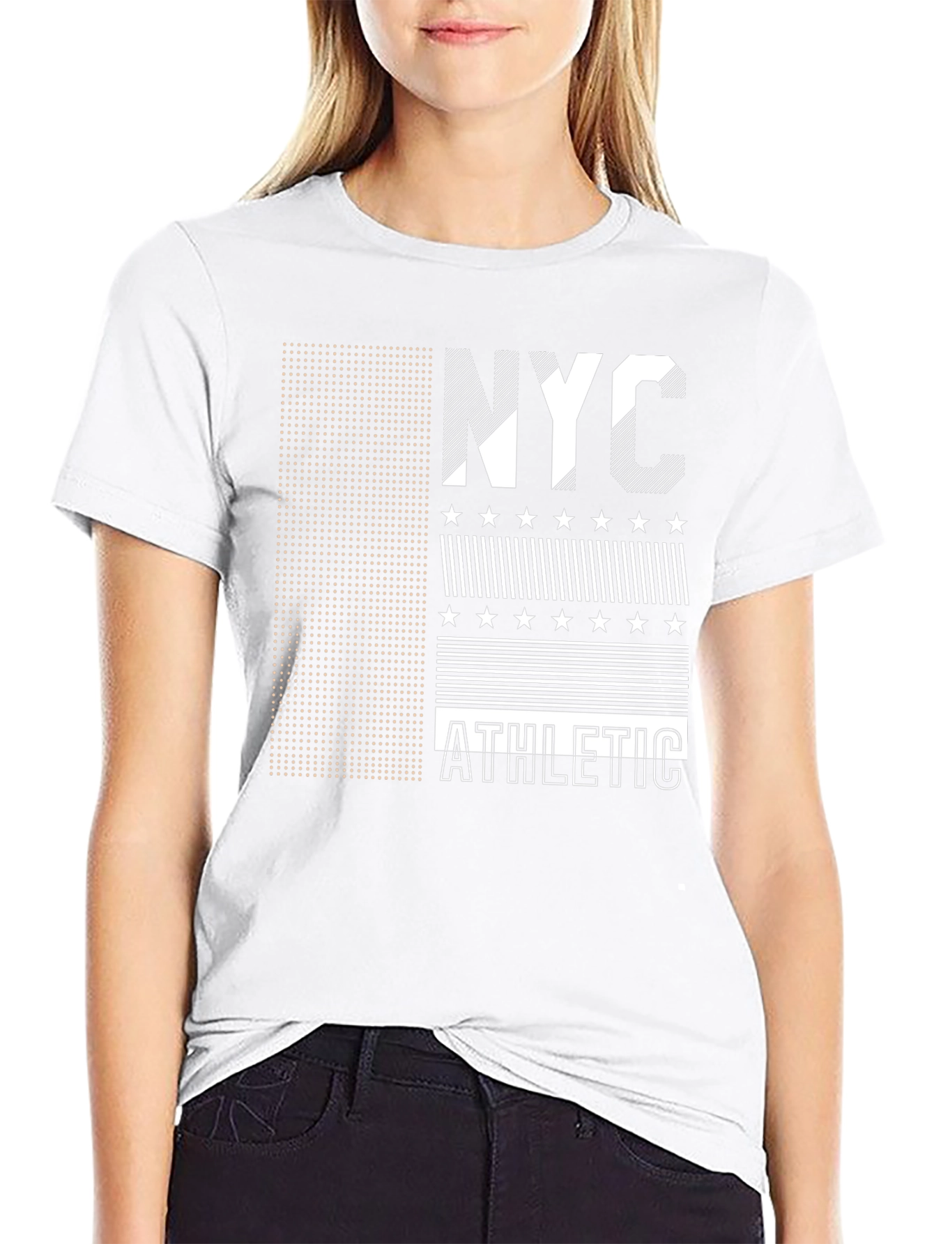 NYC Athletic Graphic Tee - Black