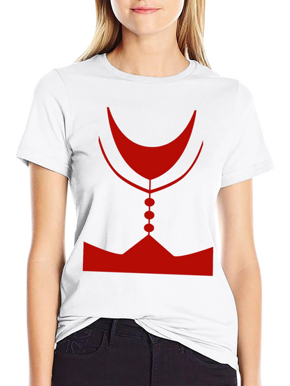Abstract Red Graphic Print Mens Black T-Shirt
