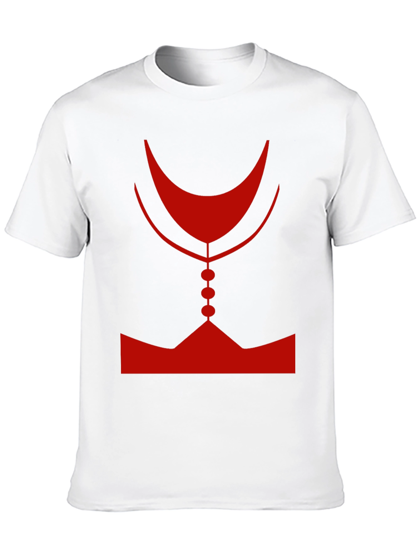 Abstract Red Graphic Print Mens Black T-Shirt