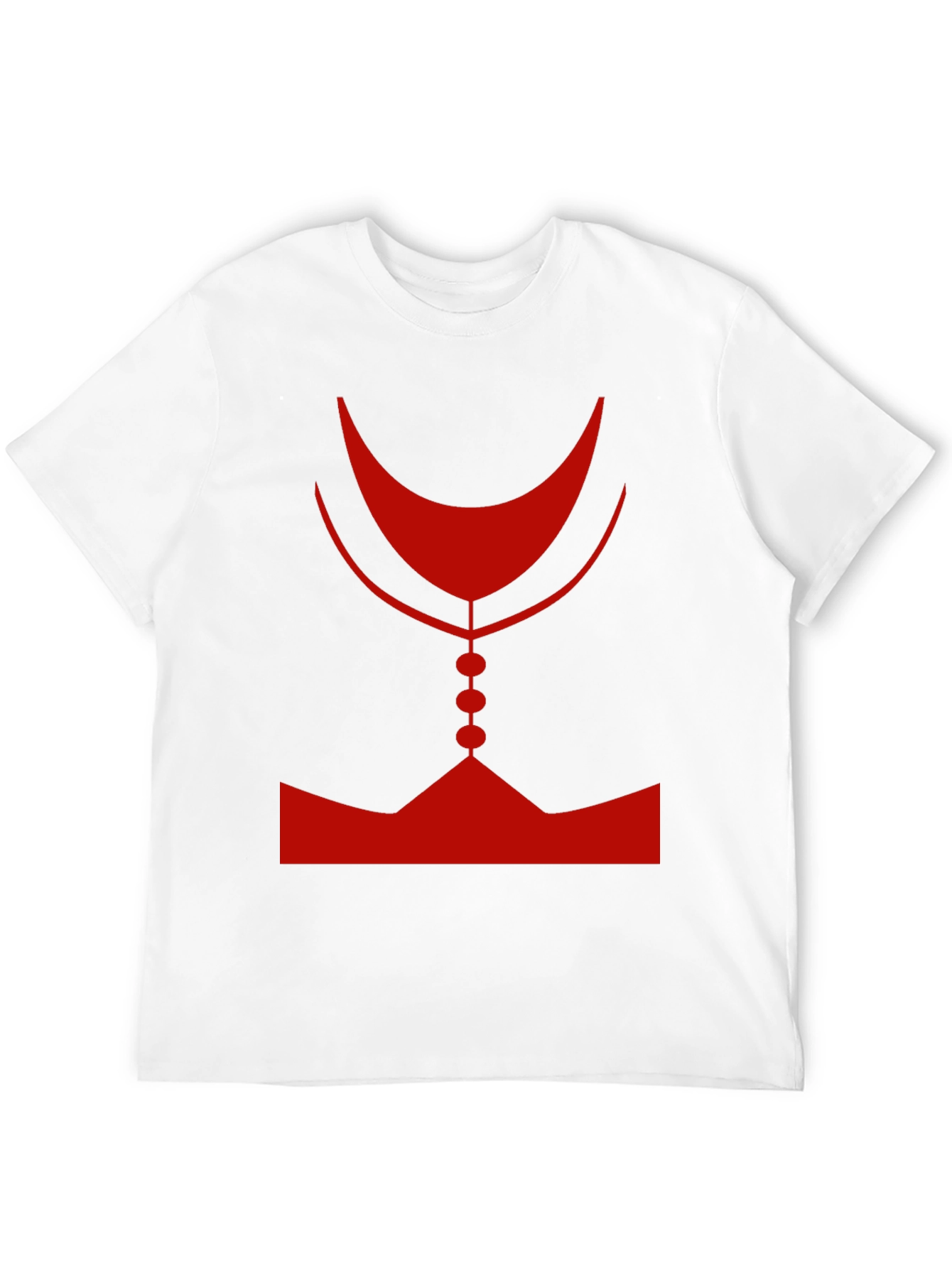 Abstract Red Graphic Print Mens Black T-Shirt
