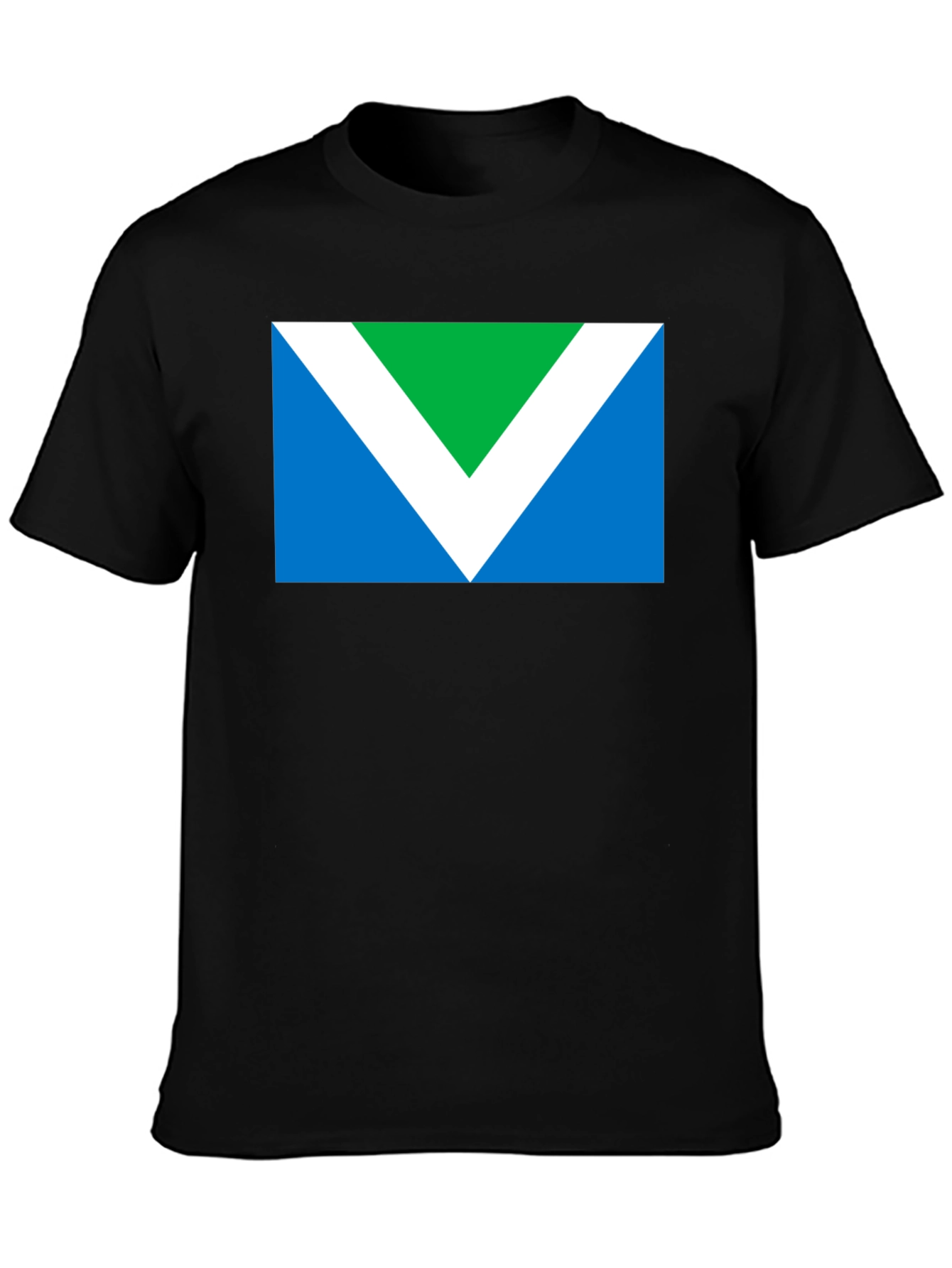 Vegan Flag Graphic T-Shirt - Black