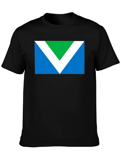 Vegan Flag Graphic T-Shirt - Black