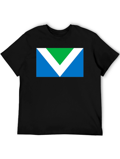 Vegan Flag Graphic T-Shirt - Black