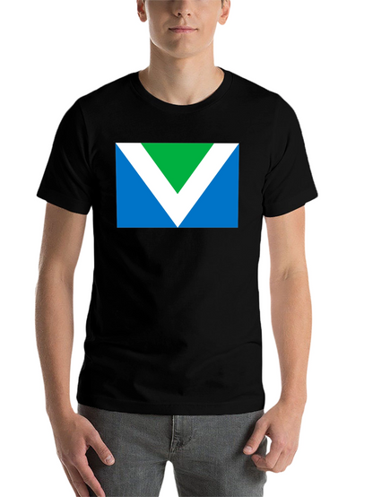 Vegan Flag Graphic T-Shirt - Black