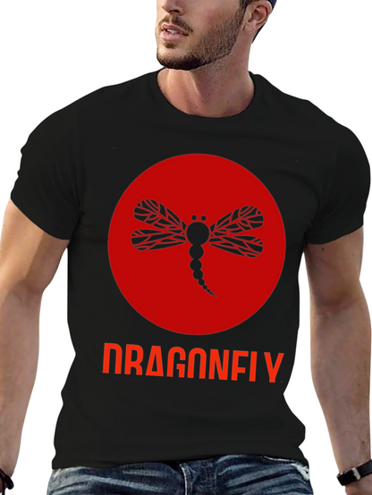 Dragonfly Graphic Tee - Black