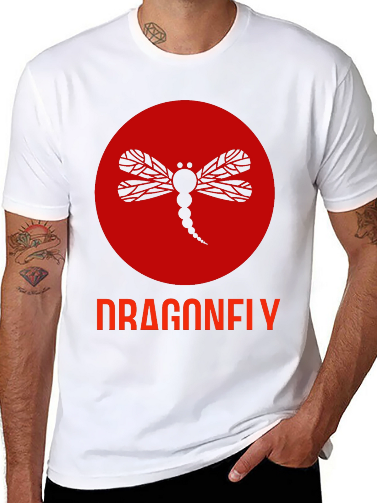 Dragonfly Graphic Tee - Black