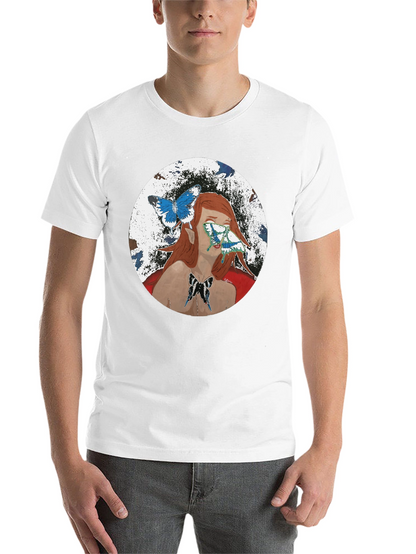 Butterfly Woman Graphic T-Shirt - Black