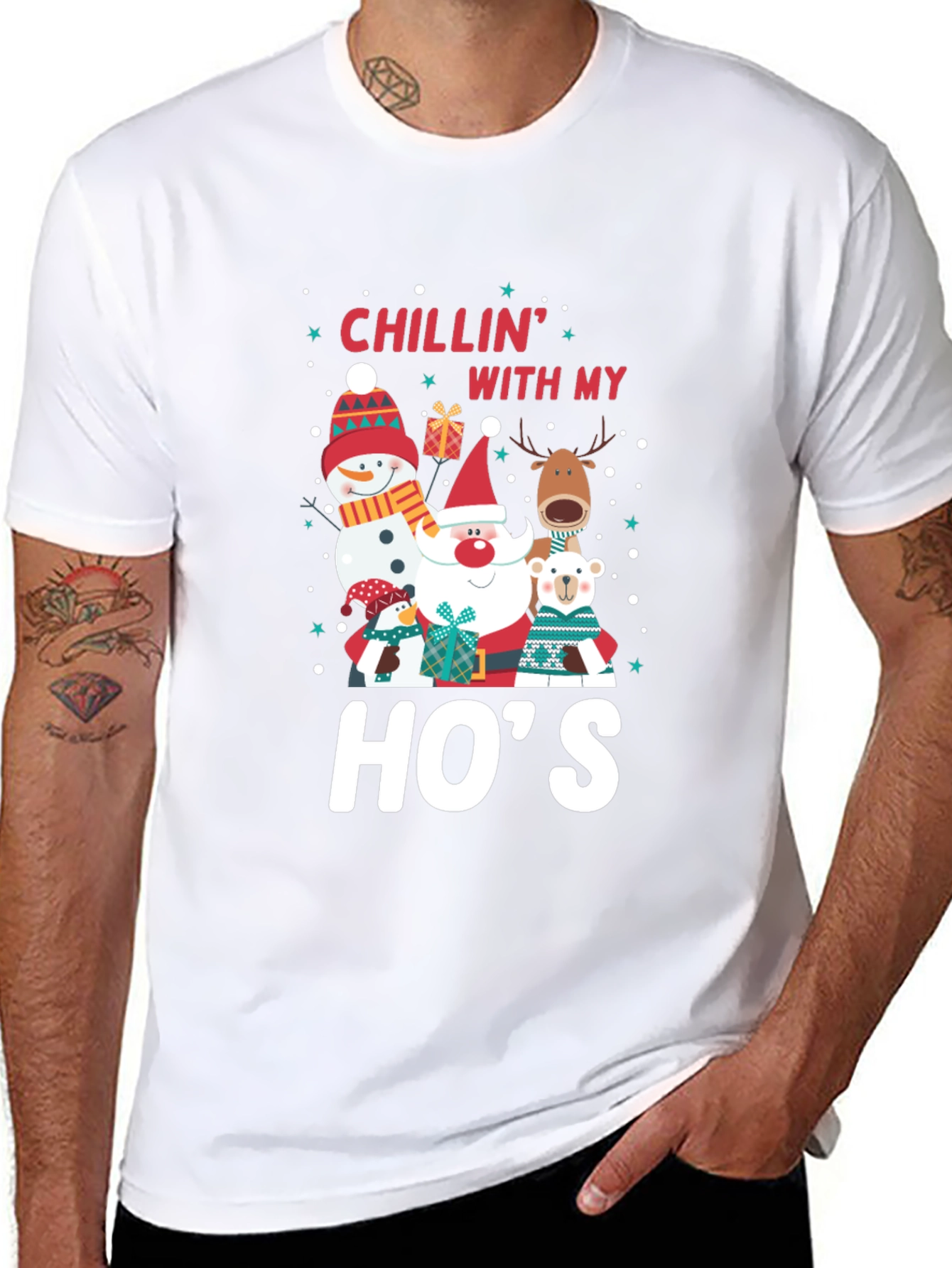 Chillin With My Hos Holiday T-Shirt