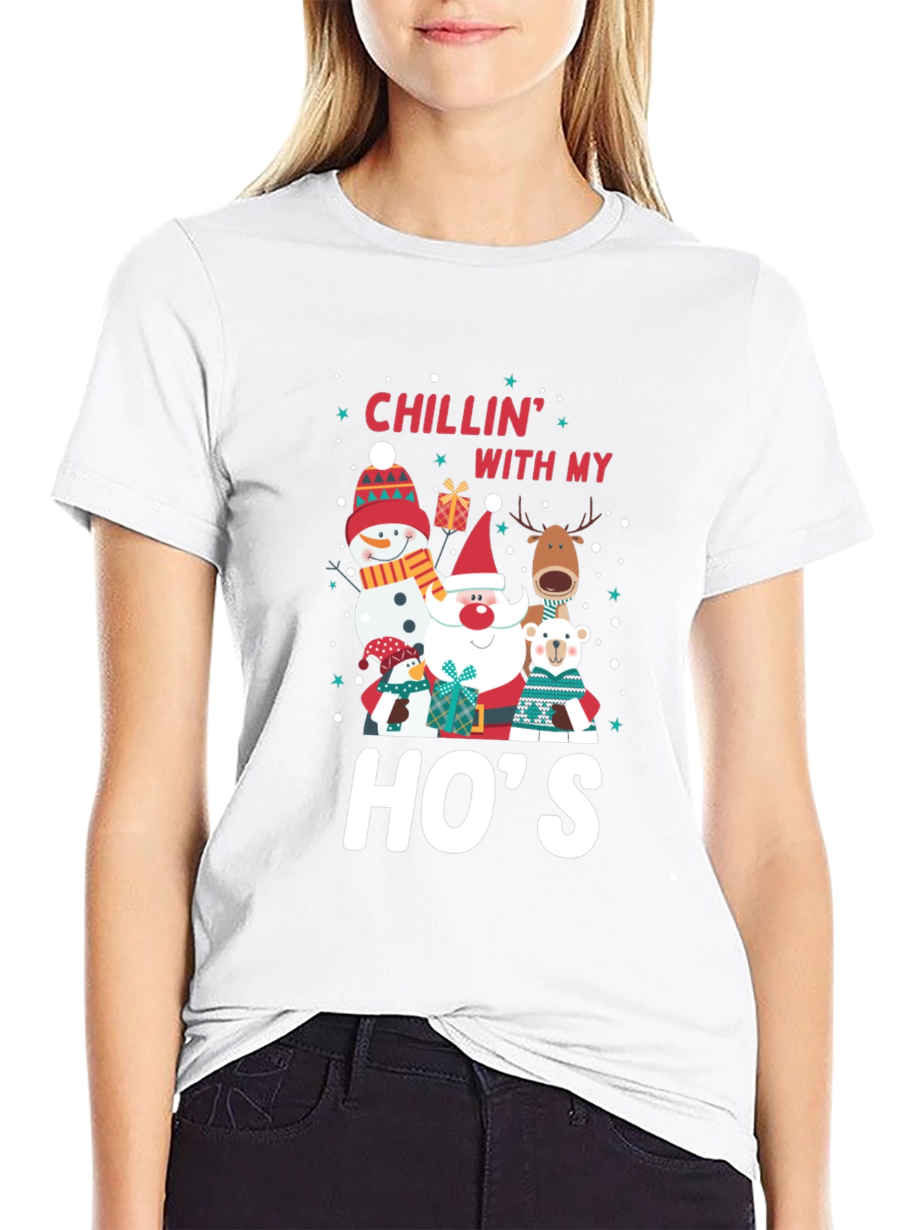 Chillin With My Hos Holiday T-Shirt