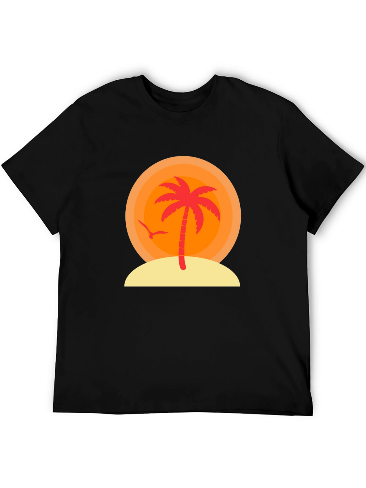 Sunset Palm Tree Graphic T-Shirt