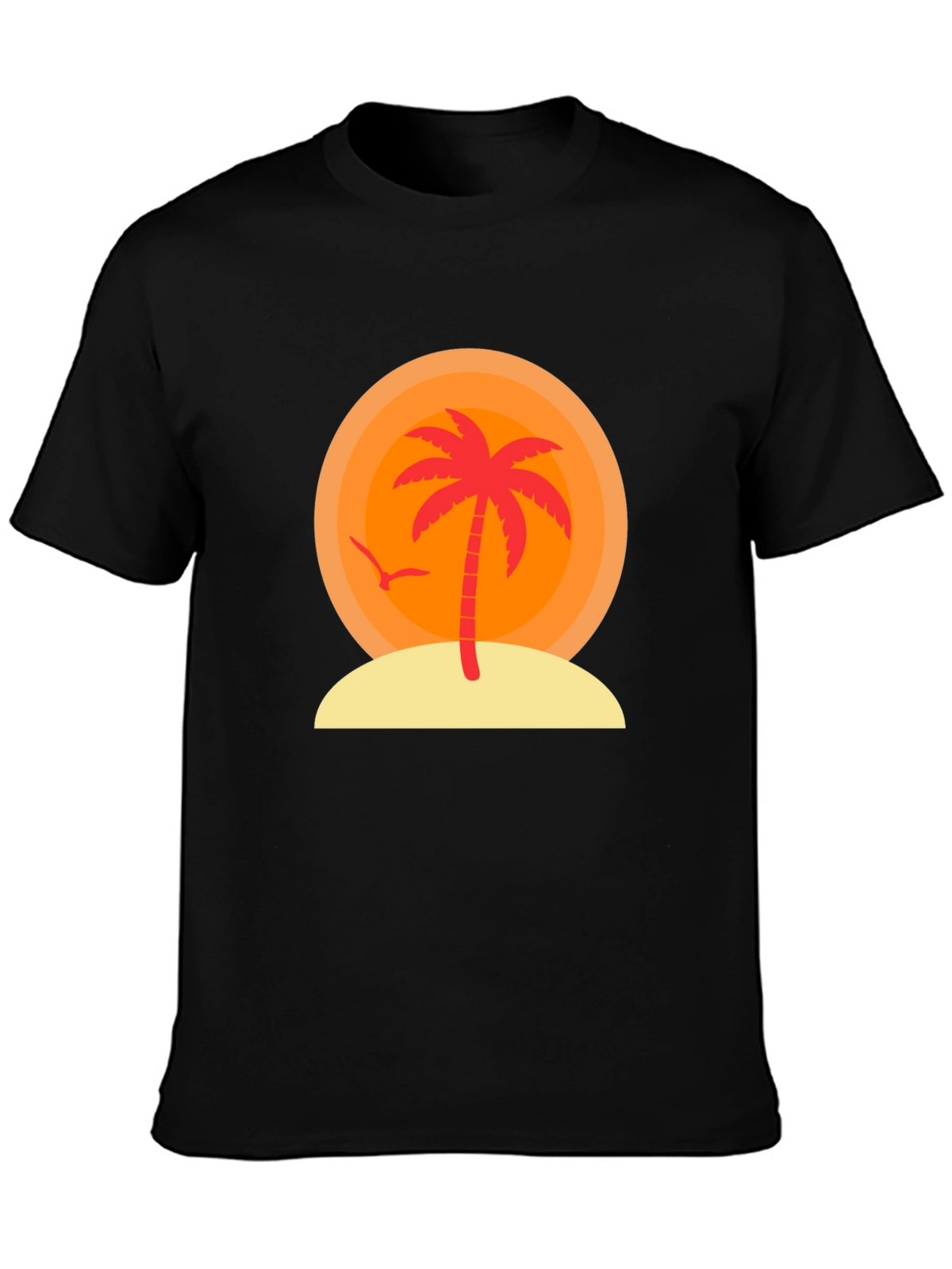 Sunset Palm Tree Graphic T-Shirt