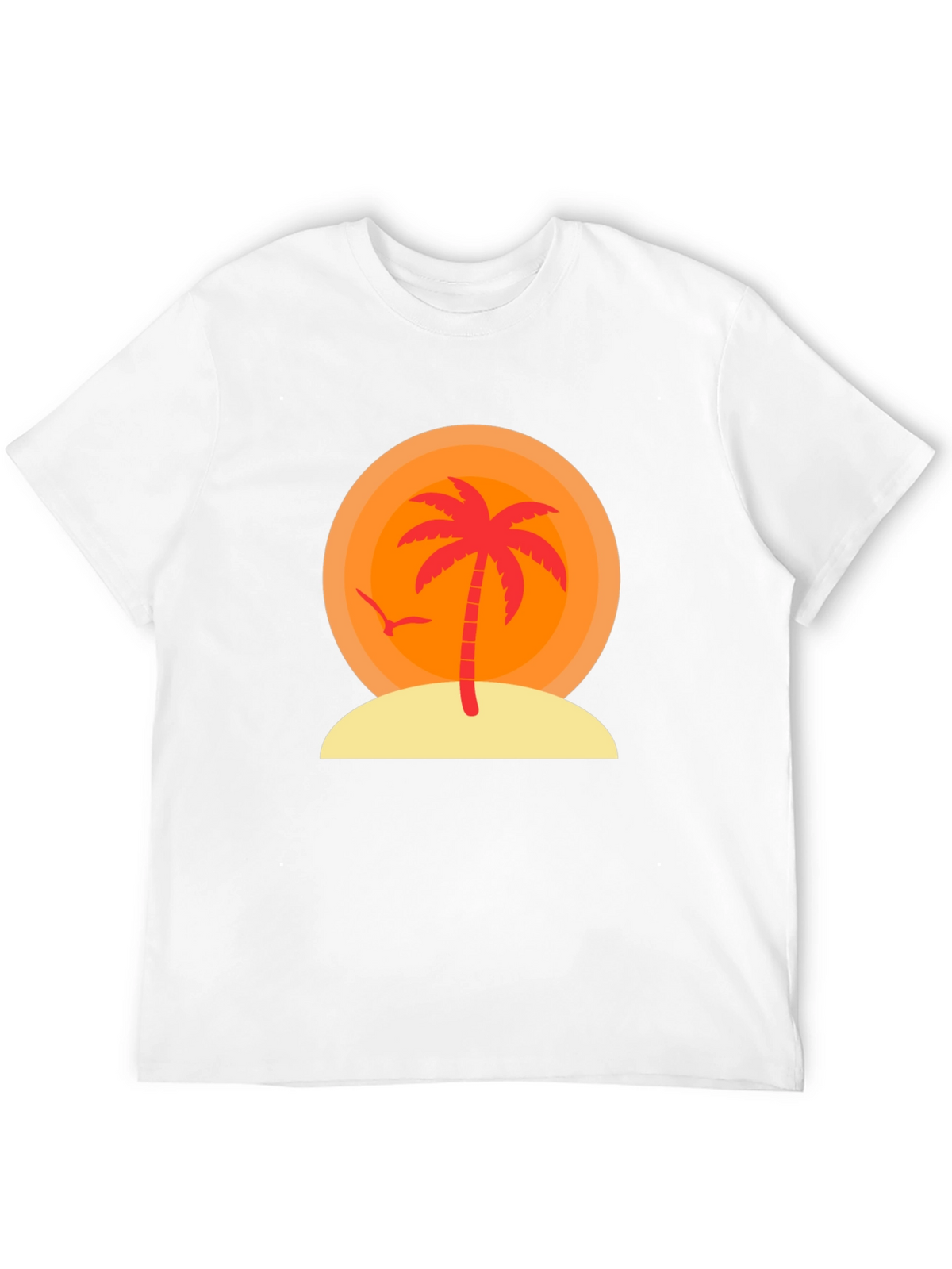 Sunset Palm Tree Graphic T-Shirt