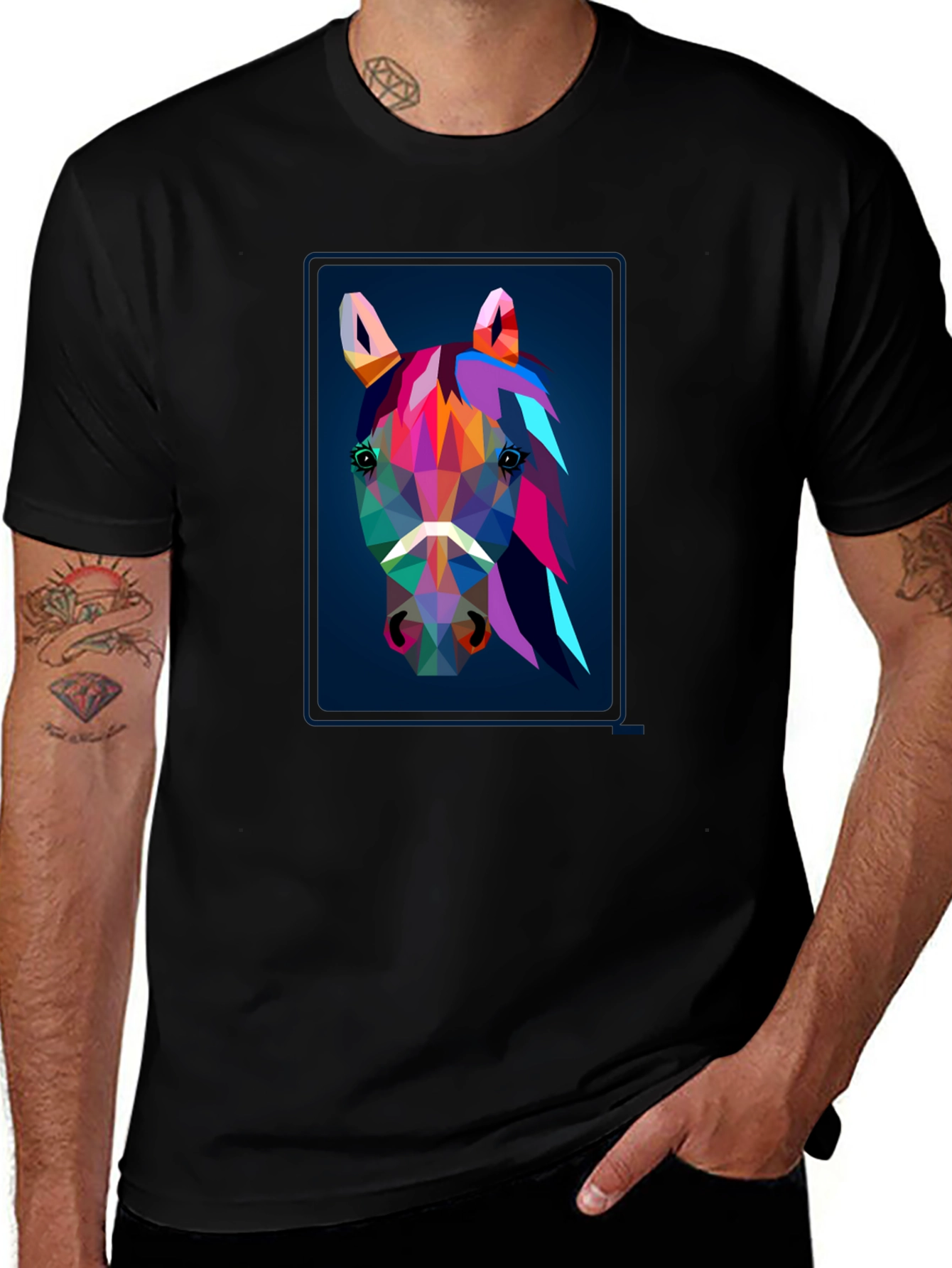 Geometric Horse Graphic Tee