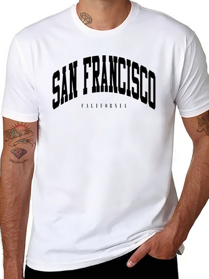 San Francisco California Crew Neck T-Shirt