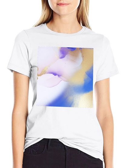 Abstract Art Print Black T-Shirt
