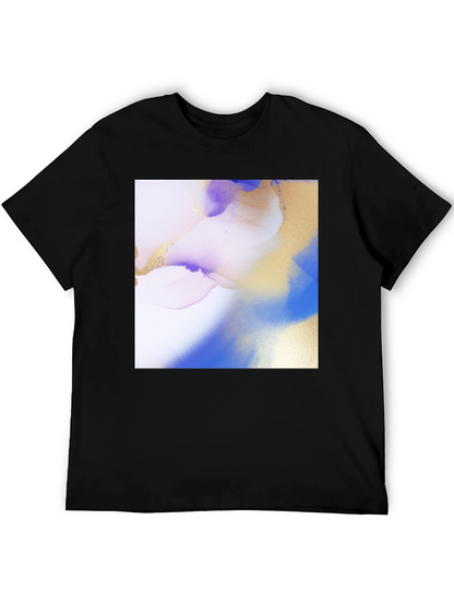 Abstract Art Print Black T-Shirt