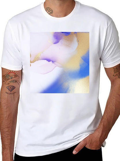 Abstract Art Print Black T-Shirt