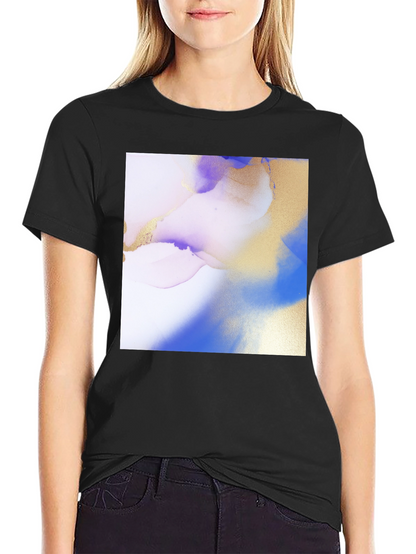 Abstract Art Print Black T-Shirt
