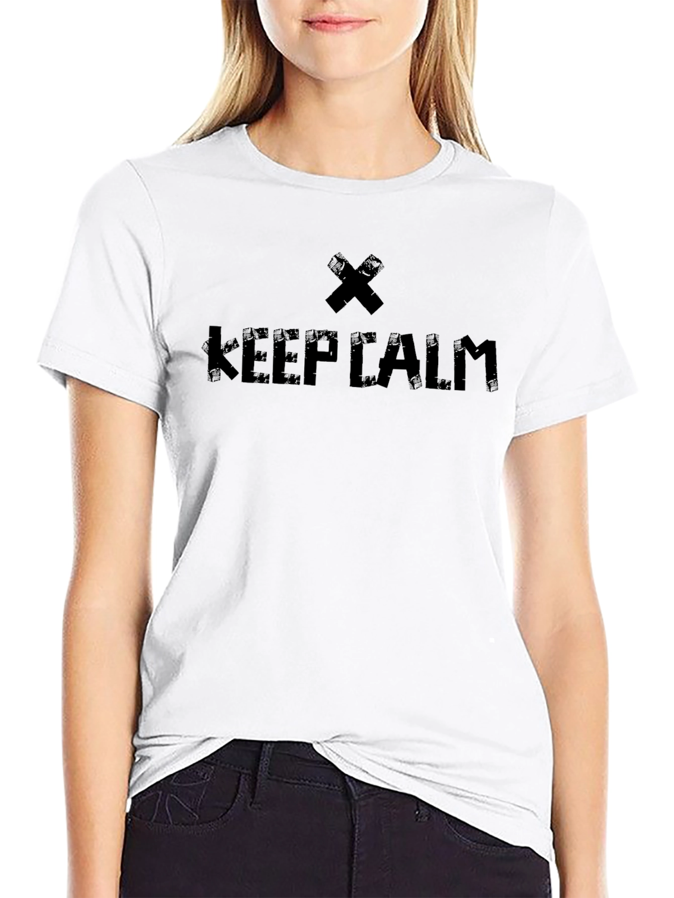 Keep Calm Black Graphic Tee