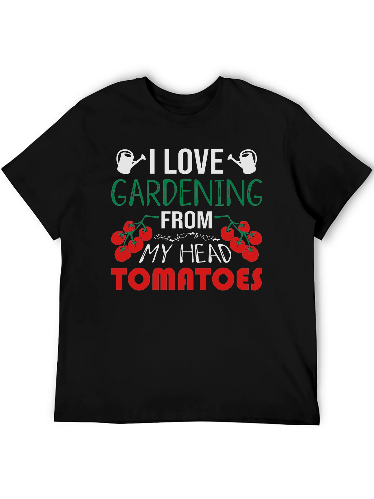Gardening Lover Tee: Head Tomatoes Graphic T-Shirt
