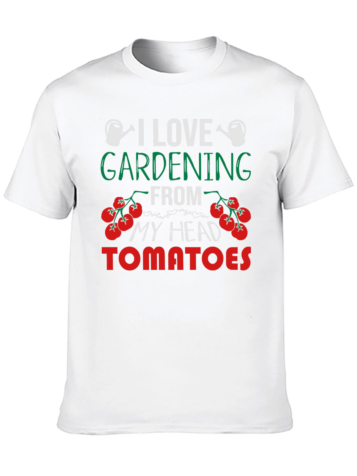 Gardening Lover Tee: Head Tomatoes Graphic T-Shirt