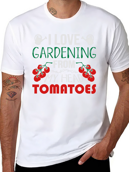 Gardening Lover Tee: Head Tomatoes Graphic T-Shirt
