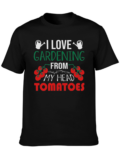 Gardening Lover Tee: Head Tomatoes Graphic T-Shirt
