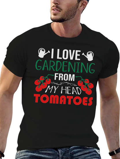 Gardening Lover Tee: Head Tomatoes Graphic T-Shirt