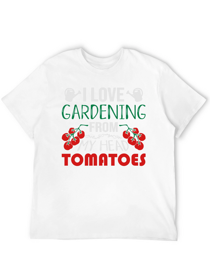 Gardening Lover Tee: Head Tomatoes Graphic T-Shirt